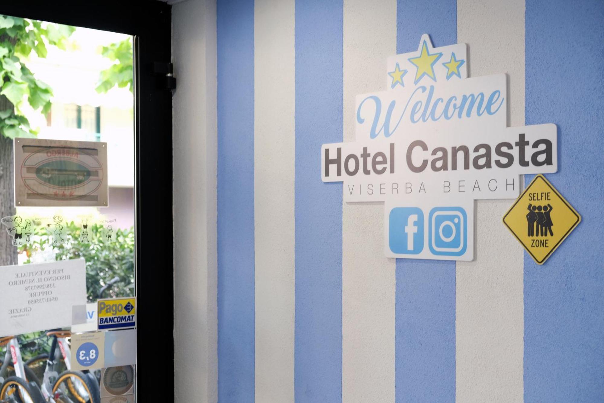 Hotel Canasta Rimini Bagian luar foto